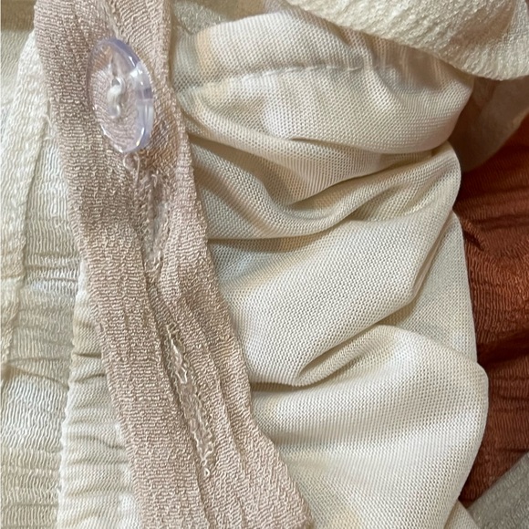 BLUE PEPPER long maxi dress size large gauze adjustable straps flowy lined - Picture 7 of 9